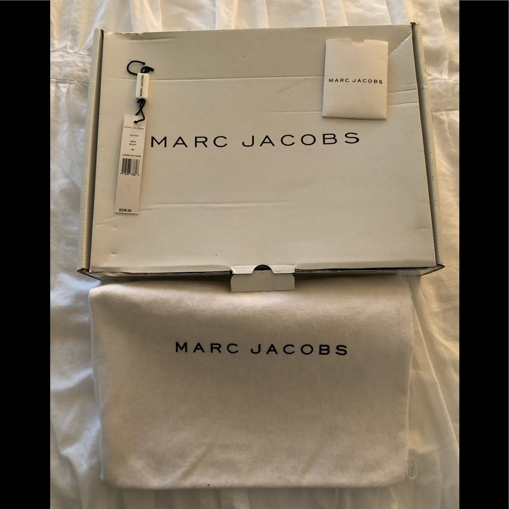 Marc Jacobs Black Leather Clutch Purse Bag - Picture 7 of 8